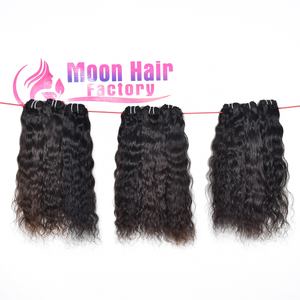 Souper brut de l'Inde fabricant naturel ondulé Remy indien fournisseur de cheveux humains faisceaux forte Double trame avec emballage personnalisé - Product Image 2