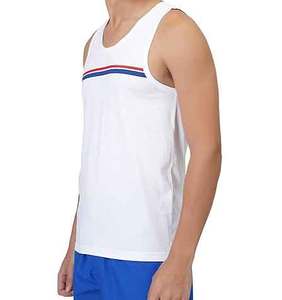 ฤดูร้อนขายส่งโลโก้ที่กําหนดเองพิมพ์ฟิตเนส GYM sporty man เสื้อยืดแขนกุดท็อปส์ผ้าฝ้าย 100% O-คอเสื้อกล้ามลายสําหรับชาย - Product Image 5