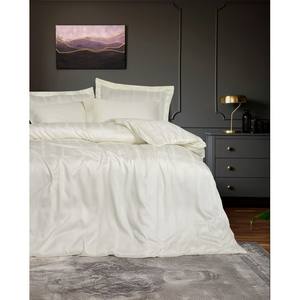 Ensemble housse de couette en coton écru double bande intelligente satin de bambou literie écologique de qualité supérieure - Product Image 1