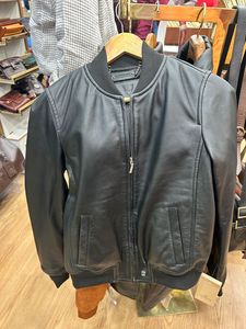 Unisex <b>Genuine</b> Leather Camouflage Casual Zipper Winter Stand Windproof Waterproof Loose Fit Leather Jacket Wholesale Outerwear - Product Image 6