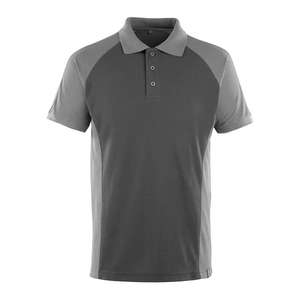 Vente en gros de polo de vêtements de sport en coton de couleur contrastée Polo à panneaux latéraux pour hommes Polo bicolore à panneaux latéraux en maille de sport - Product Image 6