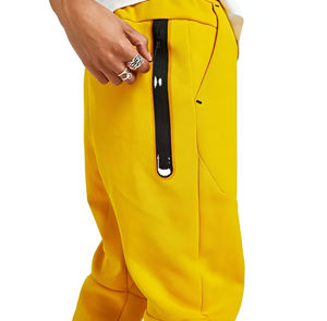 Chaqueta Deportiva de Invierno para Hombre, con Capucha y Cierre Completo, de Algodón Ecológico, Forro Polar Técnico, Reversible, Transpirable, Color Amarillo - Product Image 5