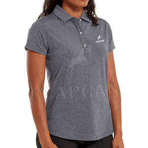 Capcan International's Fashion Women's Custom Color Summer Casual T-Shirts Transpirable para Polo Shirt Own Logo Print Knitted - Product Image 3