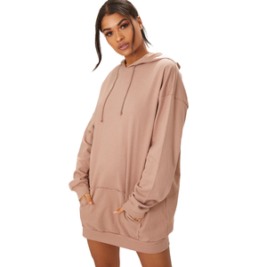 Sweat à capuche surdimensionné pour femmes OEM | Sweat-shirt long en molleton de coton grande taille Streetwear Fashion - Product Image 4