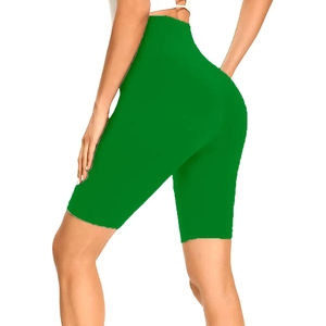 Pantalones cortos de motorista de gimnasio para mujer de alta calidad al por mayor tejidos informales 100% poliéster playa por pantalones cortos de motorista de tela de secado rápido personalizados - Product Image 6