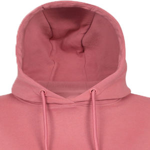 Custom <b>Women's</b> 100% Cotton Fleece Winter <b>Sweatshirt</b> <b>Dress</b> Eco-Friendly Breathable Windproof Embossed Embroidered Front pink Crew - Product Image 2