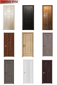 Portes intérieures pré-montées modernes en MDF, bois massif, revêtement PVC, étanches, pour appartement, chambre, école, villa, garantie 1 an - Product Image 3