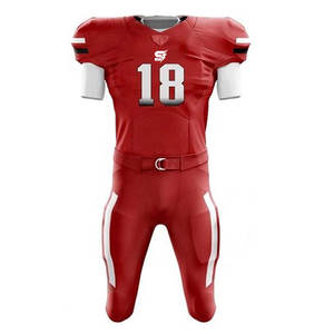 Uniforme de Fútbol Americano de Manga Corta, Talla Grande, Transpirable, de Estilo Limpio y Confiable, con Tejido Elástico y Movimiento Fácil - Product Image 1