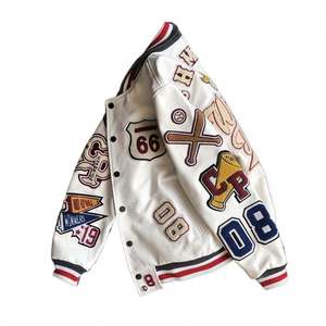 Customized Casual Wear <b>Men's</b> Varsity <b>Jackets</b> with Stand Collar Premium Quality <b>Men</b> Baseball <b>Jacket</b> Available in Different Colors - Product Image 2