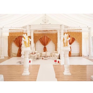 Mandap de Fibra Blanca para Bodas Indias, Nuevo Diseño, Fabricante de Mandaps para Bodas, Decoración de Mandap de Fibra para Bodas en Chicago - Product Image 1