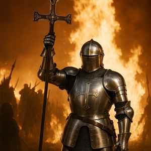 Armure de chevalier médiéval antique pleine longueur présentoir de Combat européen Costume en acier portable Art fait à la main à collectionner - Product Image 1