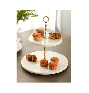 Marble Cake Stand With Brass Handle Royal <b>Crafts</b> Latest Pieces Birthday Party Dessert Display Wedding Decorative - Product Image 5