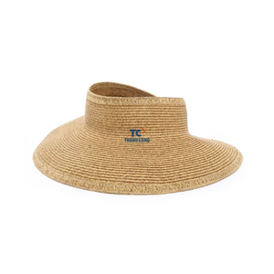 ขายส่งหมวกฤดูร้อนหวายธรรมชาติฟางดวงอาทิตย์หมวกหญ้าทะเลไม้ไผ่ - Product Image 2