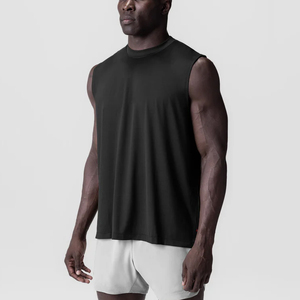 เสื้อกล้ามออกกำลังกายผู้ชายน้ำหนักเบาแห้งเร็วทำจากโพลีเอสเตอร์ผ้าสแปนเด็กซ์เทคนิคใหม่ - Product Image 4