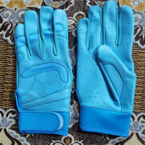 Gants de frappe de baseball en cuir pour hommes, entièrement enveloppants, avec logo personnalisé, pour baseball et softball, vente en gros - Product Image 1
