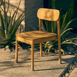 Chaise de restaurant en teck massif, design moderne, dimensions 49x54x80, convient à divers événements - Product Image 6