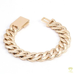 สร้อยข้อมือฮิปฮอปสีเงินสเตอริง925ขายดีเชื่อมเพชรคิวบาเย็น - Product Image 3