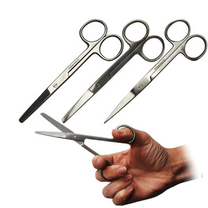 Ciseaux chirurgicaux en acier inoxydable à puissance manuelle de 5.5 pouces Instruments chirurgicaux hospitaliers tube d'aspiration frazier instrument médical - Product Image 1