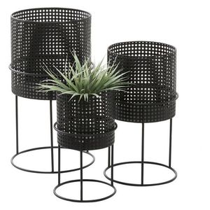 Elegante estante de maceta de 3 niveles de Metal galvanizado elegante y resistente para plantas de interior jardín maceta decorativa de ahorro de espacio de la India - Product Image 6