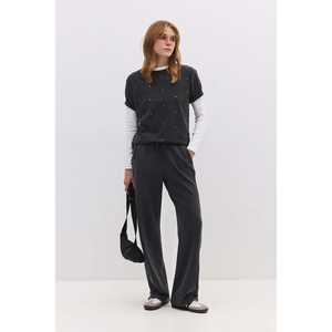 Pantalones Anchos de Pierna Ancha para Exteriores con Cintura Elástica - Ropa Cómoda y Práctica - Product Image 1