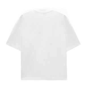 T-shirt en coton surdimensionné pour hommes de haute qualité imprimé graphique DTG uni manches de couleur différente sans marque - Product Image 3