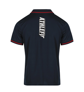 Athlefit ชุดลำลองสำหรับผู้ชายดีไซน์คลาสสิกผ้าแจ็คการ์ดสำหรับเสื้อโปโลน้ำหนักเบาสวมใส่สบายด้านในมีสีตัดกัน - Product Image 4