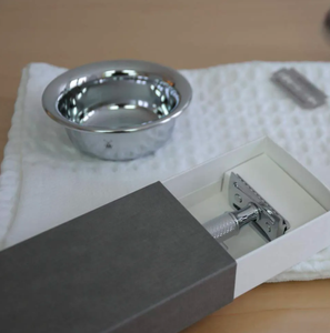 มีดโกนนิรภัยขอบสองชั้นสำหรับผู้ชายและผู้หญิงมีดโกนสแตนเลสขัดเงาแบบแมนนวลสำหรับผู้ชายและผู้หญิง - Product Image 5