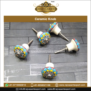 Tirador de cajón de cerámica tallado a mano de origen indio para dormitorio, sala de estar al aire libre, Hotel, uso decorativo, compradores a granel, bienvenidos - Product Image 4