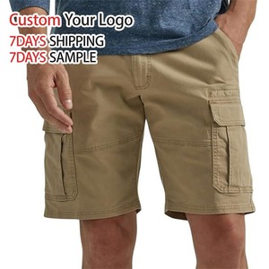 Pantalones cortos cargo informales de verano personalizados de alta calidad al por mayor para hombre, de algodón 100% pantalones holgados a la moda, diseño de patrón sólido - Product Image 6