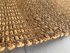 Tapis indien moderne 100% jute fait main motif tissé durable pour la maison salon hôtel utilisation intérieure prix d'usine tapis et ensembles - Product Image 3