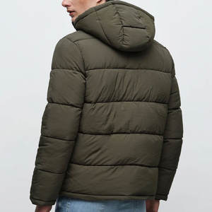 Produit le plus exigeant fabriqué en usine vente en ligne hommes veste bouffante col à capuche à manches longues hommes fermeture éclair veste bulle - Product Image 4