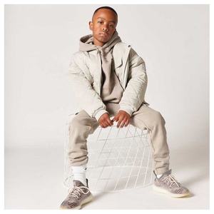 NOUVEAU 2023 Customize Logo Custom Kids Clothing Set High Quality Hoodie Jogger Pants Boys Tracksuit Set - Product Image 3