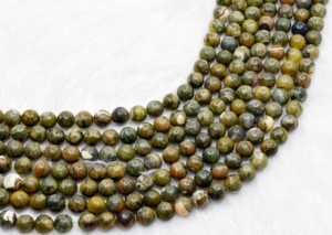 Bulk Loose Round Beads Strands of Ocean Jasper Healing Gemstone 8MM Round <b>Stone</b> Beads - Product Image 3