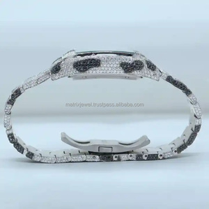 Top Rated Edición Limitada Elegante Totalmente Iced Out Lab crecido tachonado Relojes de diamantes para los hombres a precios asequibles Tiger look - Product Image 6