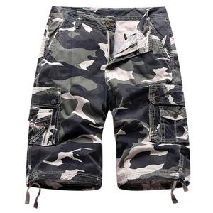 Vente en gros de shorts d'entraînement tactiques d'extérieur pour hommes, pantalons courts multi-poches imperméables à séchage rapide et à motif solide - Product Image 2