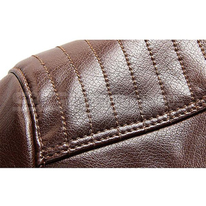 แจ็กเก็ตหนังผู้ชายสีน้ำตาลขายดีเสื้อแจ็กเก็ตหนังแท้100% แจ็กเก็ตแฟชั่นหนัง - Product Image 4