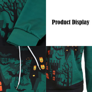 Sudadera con Capucha Sublimada Personalizada para Hombre, Sudadera con Bordado, Impresión Completa, Poliéster, Talla Grande, Ropa Deportiva de Invierno, Cálida e Informal - Product Image 6