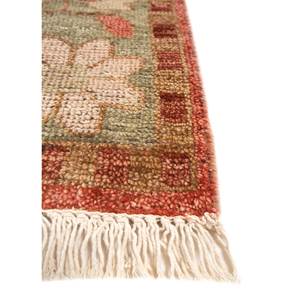 Tapis en laine noué à la main Erbe Blue AKWL-1438 9x12, motif médaillon rectangulaire pour la décoration de la maison et du salon - Product Image 4