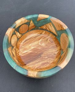 Bol en bois décoratif de table de conception de tendance forme ronde de qualité supérieure pour les bols en résine de vente chaude faits à la main - Product Image 1