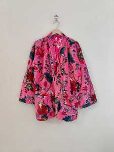 Bata Kimono de Terciopelo con Estampado de Animales de la Selva, Cuello en V, Larga, para Mujer, Abrigo Cálido de Invierno, Tejido Suave, Lavable a Máquina - Product Image 4