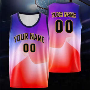 Nouveau stock, jersey de basket-ball en polyester pur, impression personnalisée, motif, séchage rapide, meilleur service OEM abordable, jersey de basket-ball - Product Image 5