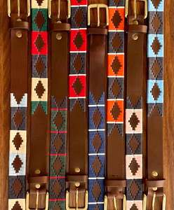 Cinturón de Polo StoneCrest de Calidad de Alta Costura, Cosido a Mano, Cuero Resistente con Líneas de Costura Icónicas de Divine International - Product Image 4