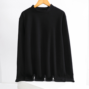 Sérigraphie personnalisée logo t-shirt lourd 100% coton 260gsm surdimensionné Designer manches col montant T-shirt pour hommes livraison DDP - Product Image 3