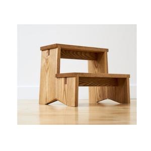 Taburete de Madera Maciza Natural con Acabado Liso, Ideal para Estantes de Cocina, Dormitorios, Armarios, Baños y Almacenamiento - Product Image 4