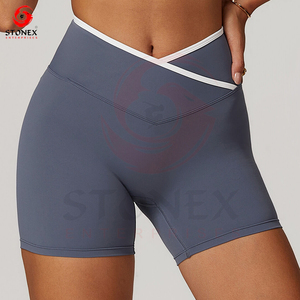 Pantalones cortos de Yoga de diseñador para mujer, proveedores deportivos de Loog personalizados de alta calidad - Product Image 4
