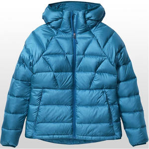 Vestes matelassées brillantes en duvet d'oie tendance, à capuche, pour hommes, avec logo personnalisé, en gros - Product Image 1