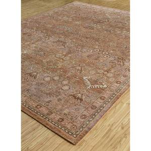 พรมขนสัตว์ถักมือ Erbe สีเบจ-น้ำตาล ลายเหรียญรูปสี่เหลี่ยมผืนผ้า สำหรับบ้าน ห้องโถง ห้องนั่งเล่น-Jaipur ZA GS-1054 - Product Image 2