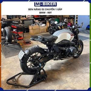 Plataforma Elevadora Móvil MBiker R9T Original de Alta Calidad con Recubrimiento en Polvo, Ruedas y Soportes para Motocicletas de Colocación Trasera - Product Image 4