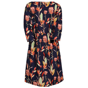 Vestido Avery 100% Algodón, Estilo Bohemio Informal, Estampado Floral, Ave del Paraíso, Largo hasta la Rodilla, para Verano, Otoño, Primavera, Uso Diario - Product Image 6