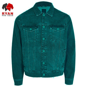 Veste en jean pour homme, logo personnalisé, OEM ODM, lavage classique, fermeture à boutons, tissu durable, vêtements d'extérieur décontractés, vente en gros - Product Image 5